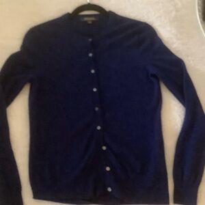 Brooks Brothers Deep Blue Cardigan Sweater Medium